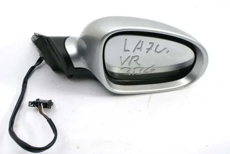 VW Passat 3B 3BG elektrischer Spiegel Außenspiegel rechts mit Glas Silber LA7W B - Bild 1