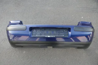 VW Golf 4 Limousine Stoßstange hinten Heckstoßstange Stoßfänger blau LB5N xxxx - Bild 1