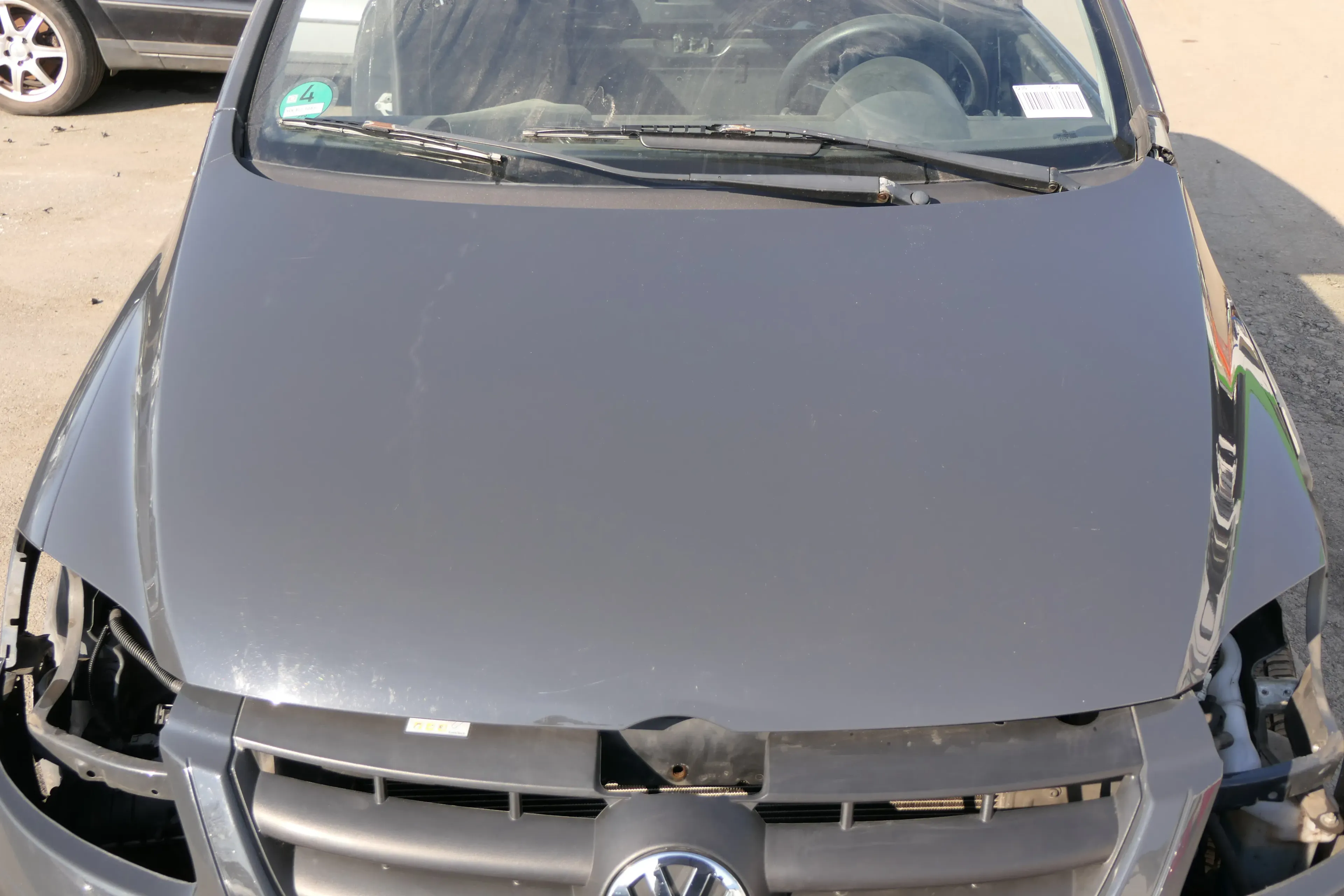 VW Fox 5Z Motorhaube Klappe vorn vorne grau LI7F urbangrau - Bild 1