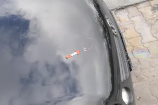 VW Lupo Motorhaube Klappe Frontklappe Haube vorne schwarz L041 uni - Bild 4