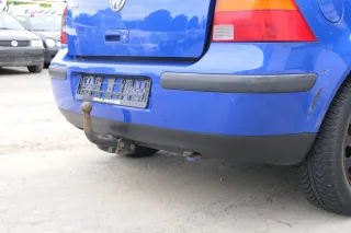 VW Golf 4 Limousine Stoßstange hinten Heckstoßstange Stoßfänger blau LW5Z - Bild 3