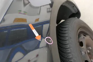 VW Fox 5Z Kotflügel vorne rechts schwarz LC9Z - Bild 3