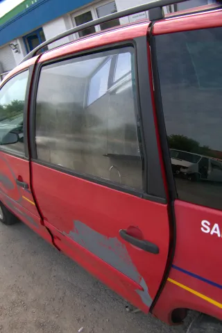 VW Sharan 7M Seat Alhambra Tür links hinten rot bis ca. Bj.1999 -  Alte Modell - Bild 2