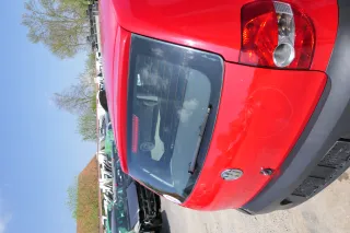 VW Fox 5Z Heckklappe Kofferraumklappe Klappe hinten + Scheibe rot LY3D - DELLE - Bild 5