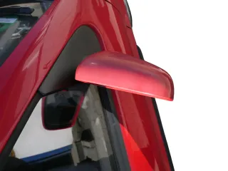 VW Polo 6N elektrisch elektrischer Spiegel Außenspiegel rechts rot LP3G - Bild 4