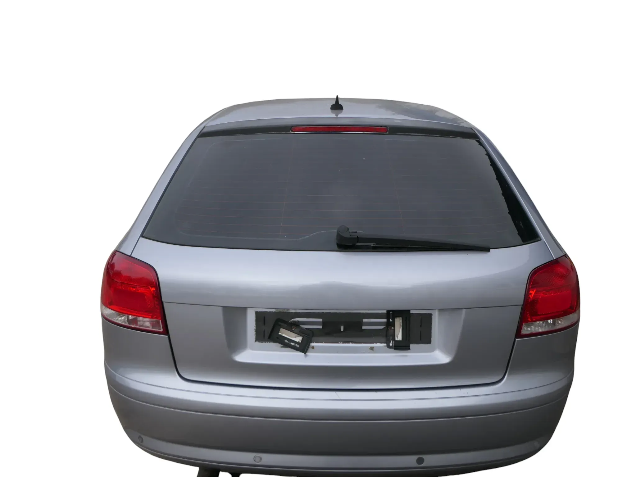 Audi A3 8P 2/3-Türer Heckklappe Klappe hinten grau LY7J 2/3-Türer Scheibe - Bild 1