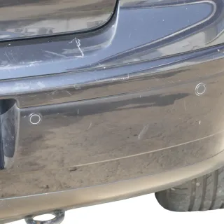 VW Polo 9N 9N3 Stoßstange Heckstoßstange hinten schwarz LC9Z     PDC - Bild 4