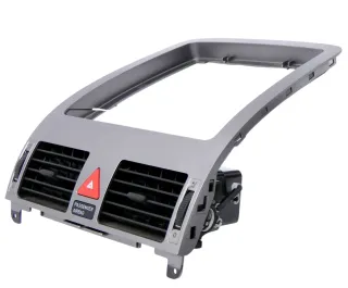 VW Touran Mittelkonsole Verkleidung Abdeckung Dekor silber + Lüftungsdüse - Bild 2