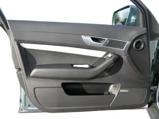 1x A6 4F Türverkleidung Verkleidung Tür vorne links schwarz Leder - Bose - Bild 1