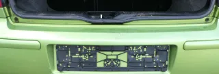 VW Polo 6N2 Stoßstange hinten Heckstoßstange Stoßfänger grün LA6M - Bild 4