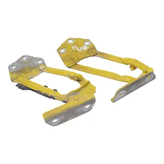2x VW Caddy 2K SA Scharniere für Motorhaube Klappe gelb links + rechts - Bild 1