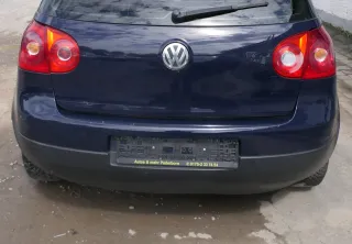 VW Golf 5 1K Limousine Stoßstange hinten Heckstoßstange blau LA5G - Bild 1