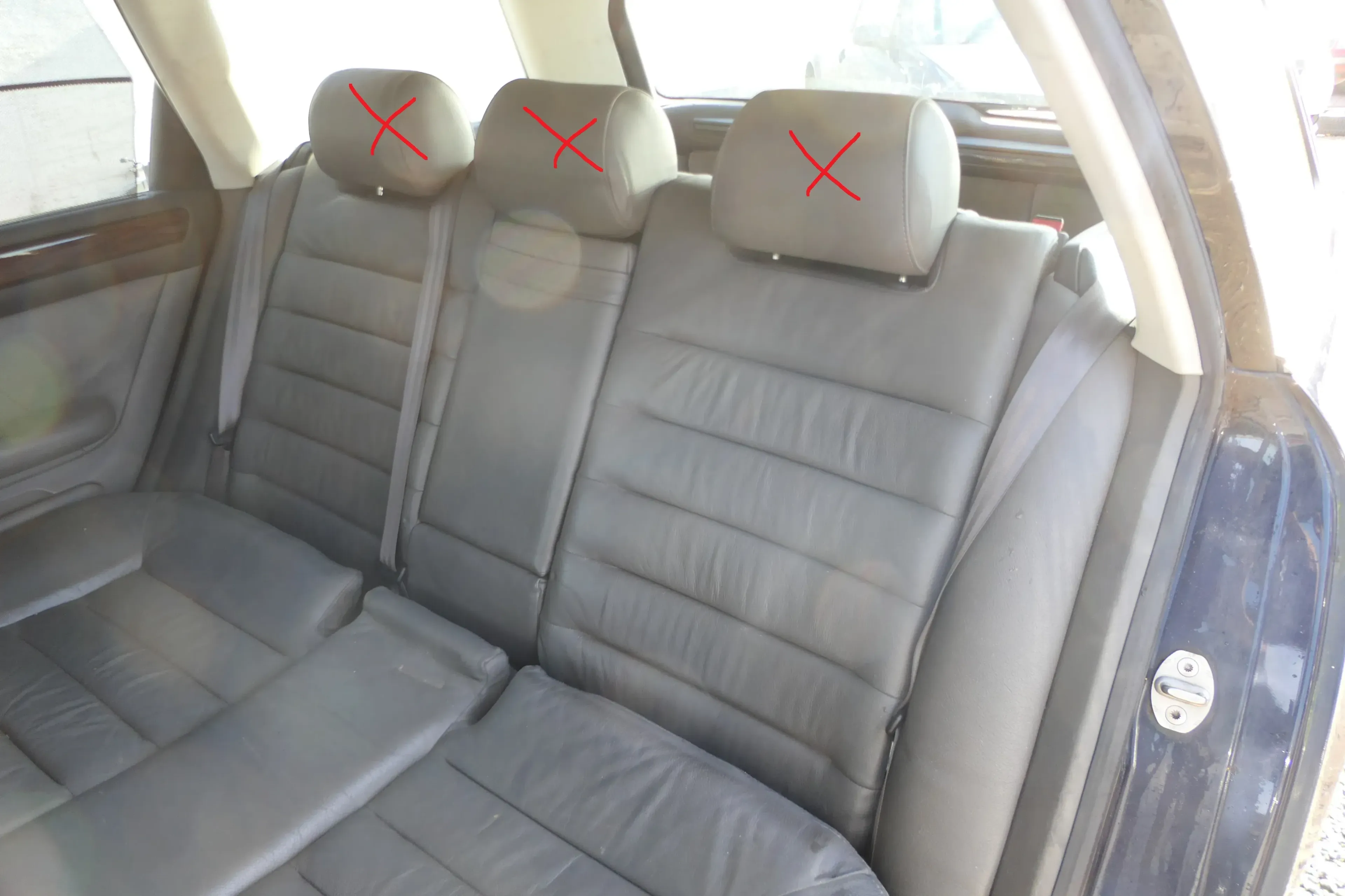 A6 4B Kombi Avant Rückbank Rücksitzbank Sitz Rücksitz Buffalino grau swing Leder - Bild 1