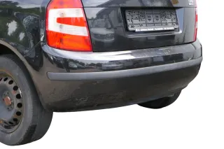 Skoda Fabia 6Y Schrägheck Stoßstange hinten Heckstoßstange schwarz LF9R - Bild 3