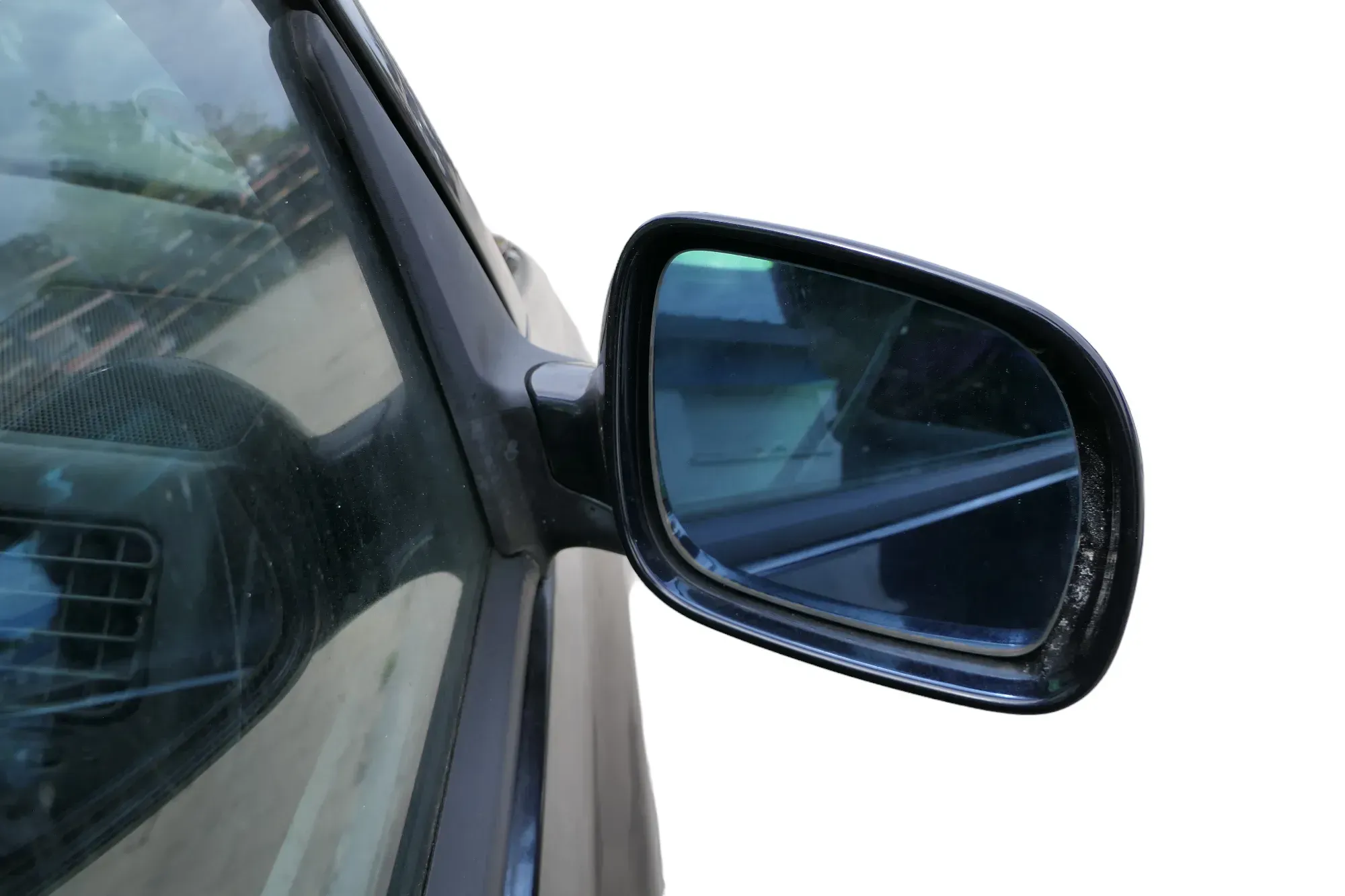 VW Golf 4 Cabrio 1E elektrischer Spiegel Außenspiegel rechts blau LC5H - Bild 1