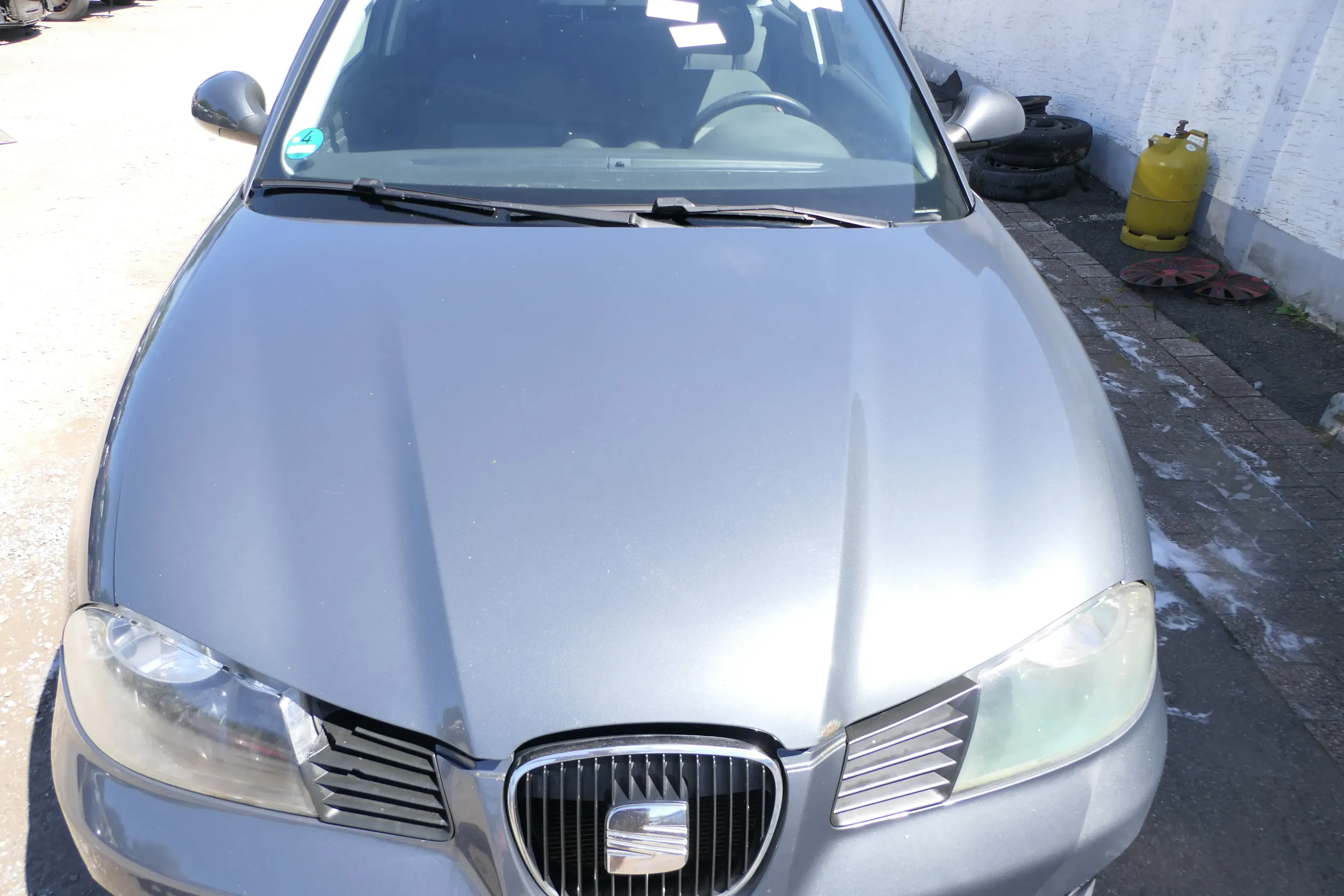 Seat Ibiza 6L Motorhaube Haube Klappe vorne silber grau LS7Z 6L0823031D - Bild 1