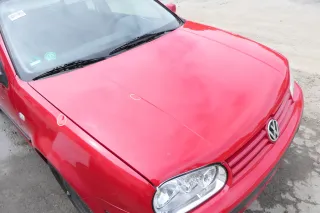 VW Golf 4 Motorhaube Haube Klappe vorne rot LY3D  -   2-3 kleine Dellen - Bild 3