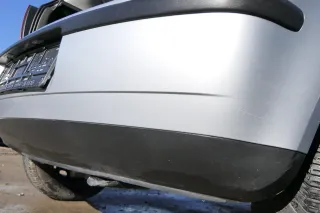 VW Polo 9N 9N3 Stoßstange Heckstoßstange hinten silber LA7W - Bild 9
