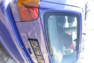 VW Polo 6N Heckklappe Klappe hinten Kofferraumklappe mit Scheibe blau LD5D - Bild 3