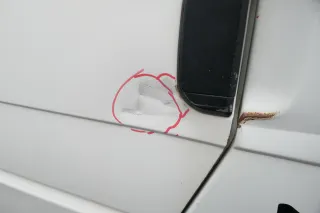 VW T4 Tür vorne links Fahrertür Caravelle Multiavan weiß R902 -ohne Anbaute - Bild 2