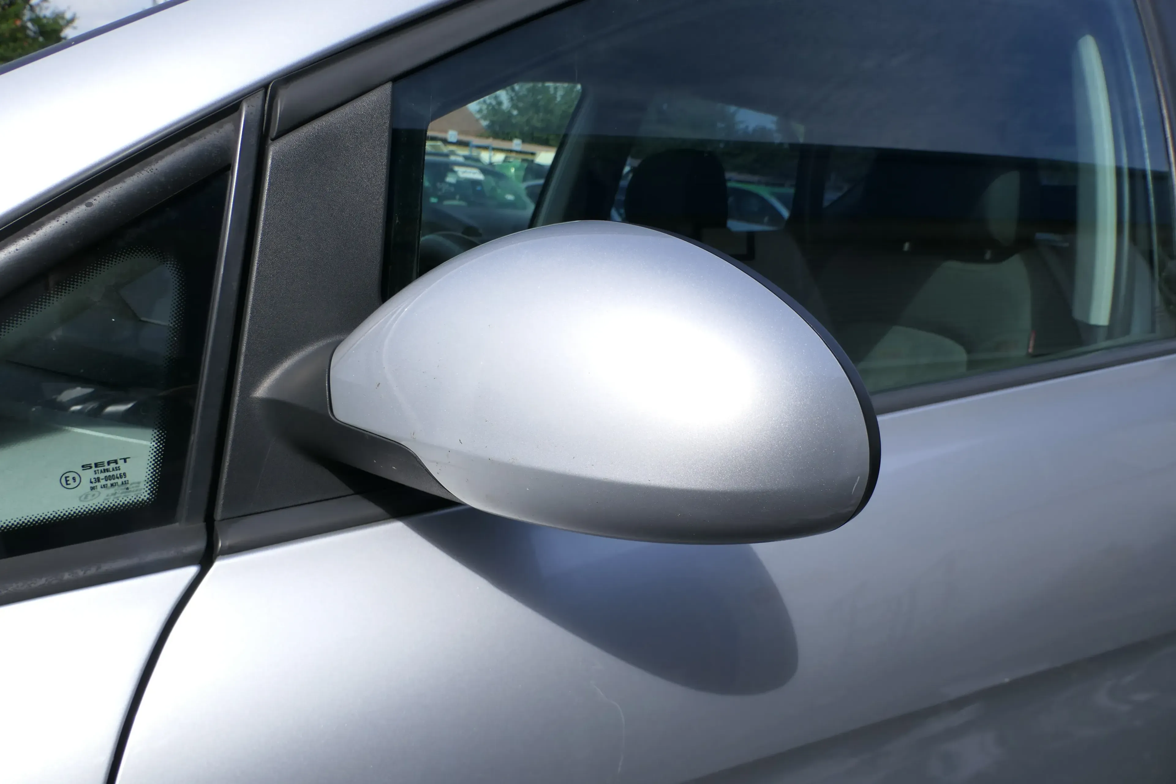 Toledo Altea elektrischer Spiegel Außenspiegel links+Glas grau LS7N silber anlkl - Bild 1