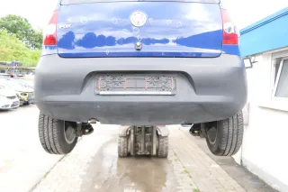 VW Fox 5Z Stoßstange hinten Stoßfänger schwarz matt u - Bild 3