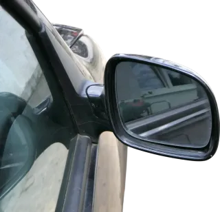 VW Golf 4 Bora manueller Spiegel vorne rechts Außenspiegel schwarz LC9Z + Glas - Bild 1