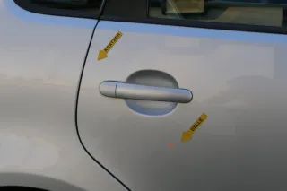 VW Polo 9N 9N3 Tür hinten rechts 4/5-Türer grau silber LA7W - ohne Anbauteile - Bild 6