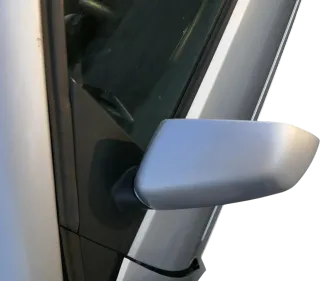 VW Polo 9N 9N3 mechanisch Spiegel Außenspiegel links vorne grau LA7W Blinker - Bild 4