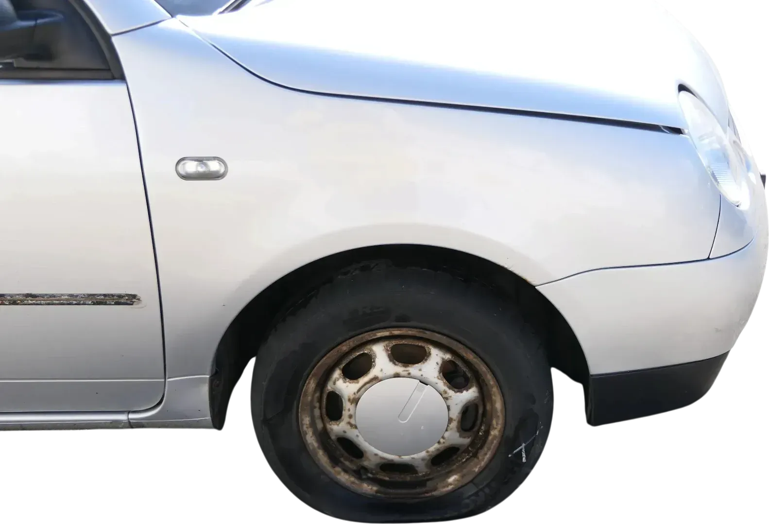 VW Lupo Kotflügel vorne rechts silber LA7W - Bild 1