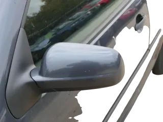 VW Golf 4 Bora elektrischer Spiegel vorne links Außenspiegel grau LC7V  & Glas - Bild 2