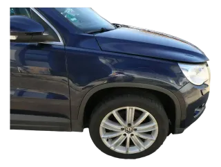 VW Tiguan Kotflügel vorne rechts original 5N0821106A + Leiste blau LH5X - Bild 1