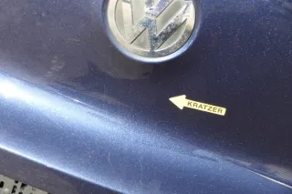 VW Tiguan Heckklappe hinten Kofferraumklappe mit Scheibe blau LH5X - Bild 7
