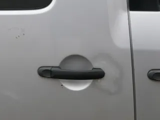 VW Caddy 3 2k Tür hinten rechts silber LA7W Schiebetür mit Scheibe - Bild 10