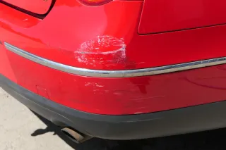 Passat 3C Limousine Stoßstange hinten Heckstoßstange Stoßfänger rot LY3D - Bild 2