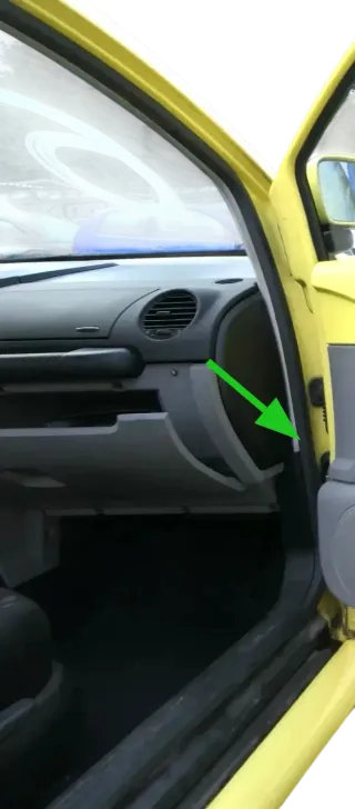 VW New Beetle Türdichtung Dichtung Tür vorne rechts Beifahrertür schwarz grau - Bild 2