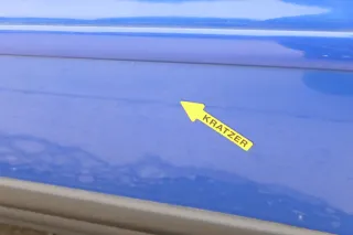 A4 B5 Tür nur Türblatt hinten links blau LZ5M Kombi oder Limo - Bild 9