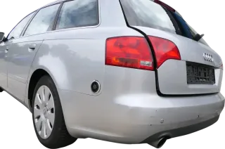 Audi A4 8E B7 Kombi Avant Stoßstange hinten Spoiler silber grau LY7W PDC - Bild 3