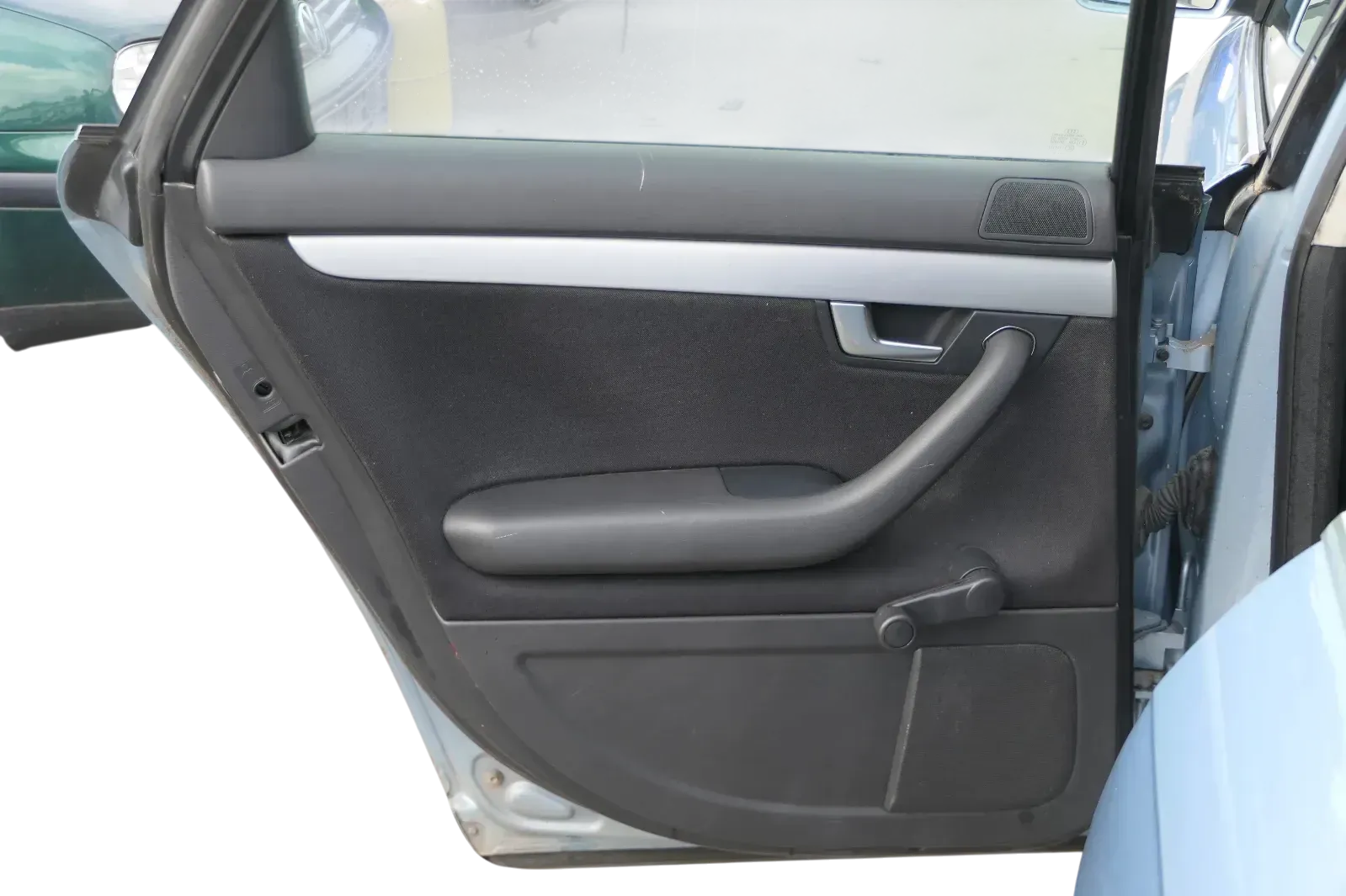 1x A4 8E B7 Türverkleidung Verkleidung Tür hinten links soul schwarz Griff Türgr - Bild 1