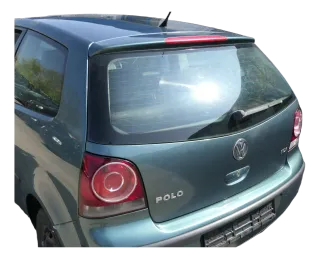 VW Polo 9N3 9N Heckklappe Kofferraumklappe Klappe grün LA6L Scheibe - Bild 3