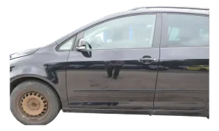 VW Golf Plus 5M Türblatt Tür vorne links Fahrertür schwarz LC9X Türblatt +Rahmen - Bild 1