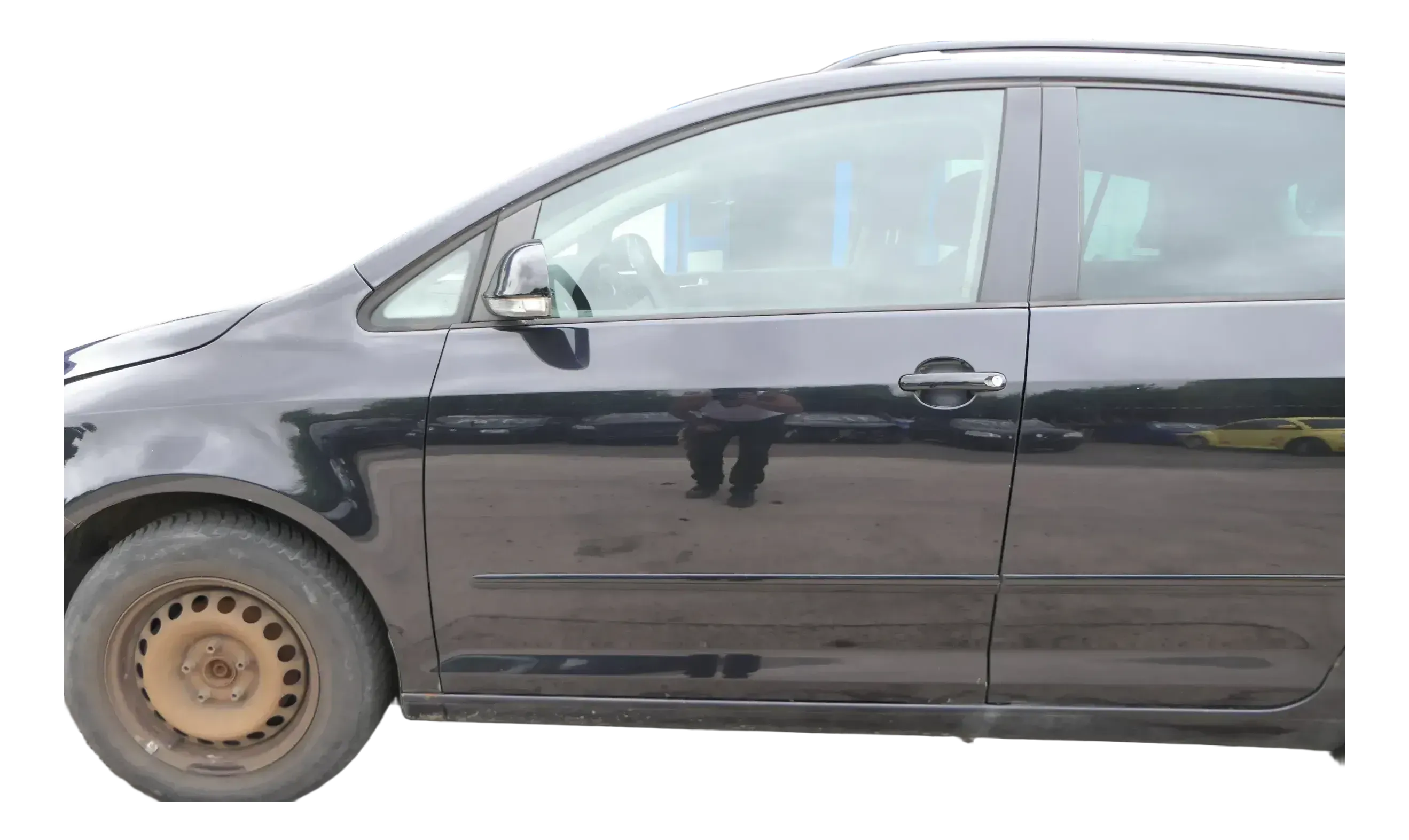 VW Golf Plus 5M Türblatt Tür vorne links Fahrertür schwarz LC9X Türblatt +Rahmen - Bild 1