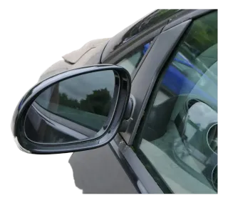 VW Golf 5+6 5M1 Plus elektrischer Spiegel Außenspiegel links schwarz LC9X Glas - Bild 1