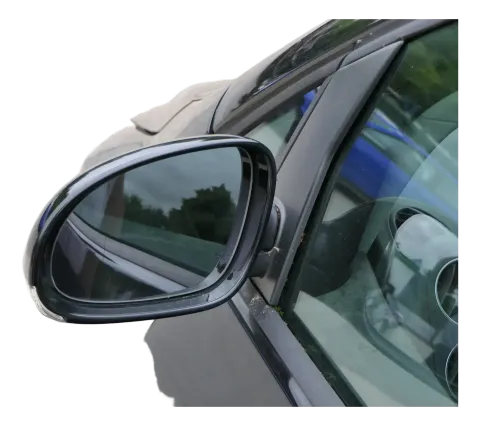 VW Golf 5+6 5M1 Plus elektrischer Spiegel Außenspiegel links schwarz LC9X Glas