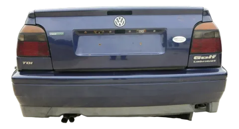 VW Golf 3 1H 1E Cabrio Stoßstange hinten Heckstoßstange blau LC5U Limousine