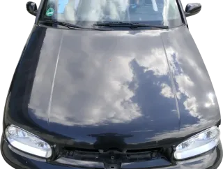 VW Golf 4 Cabrio 1E Motorhaube Haube Klappe vorne schwarz LC9Z - Bild 1
