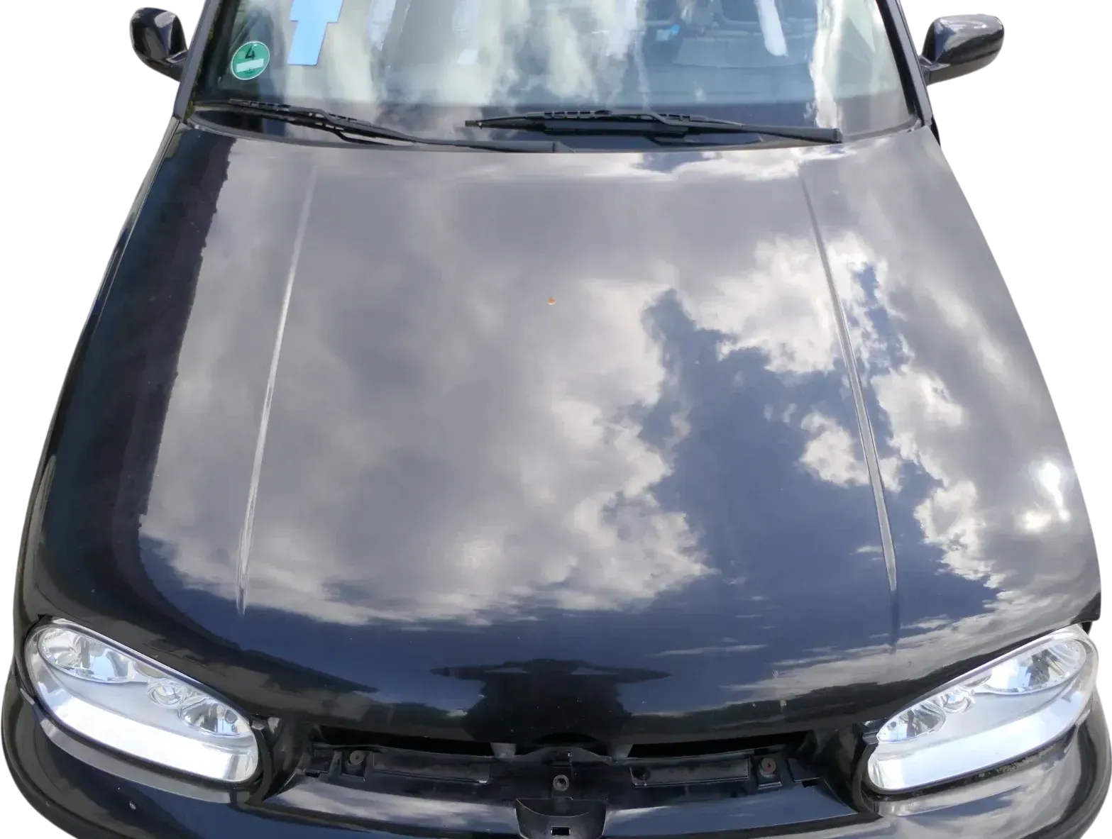 VW Golf 4 Cabrio 1E Motorhaube Haube Klappe vorne schwarz LC9Z - Bild 1