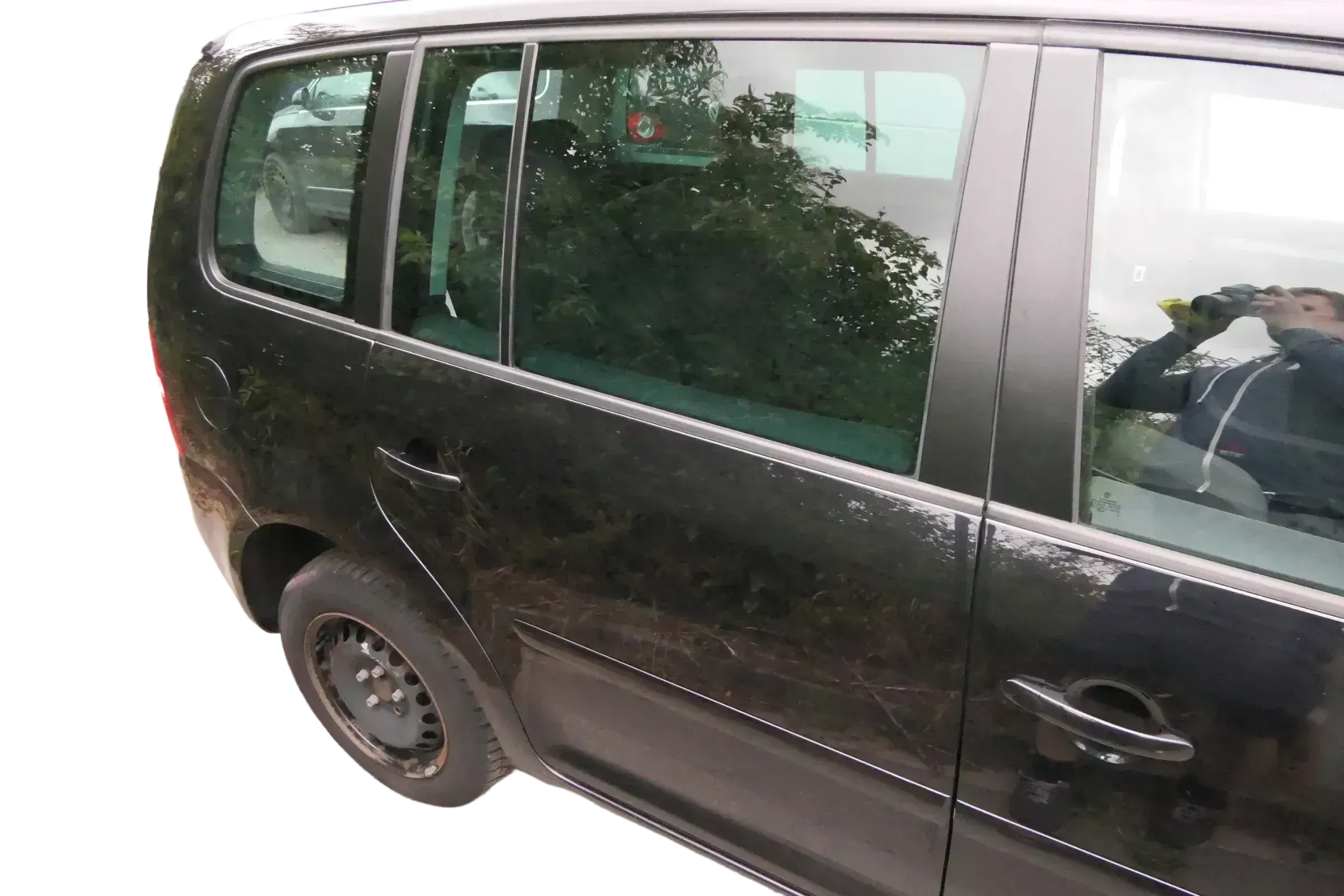 VW Touran 1T 1T3 Tür hinten rechts schwarz LC9Z mit Scheibe 112106 - Bild 1