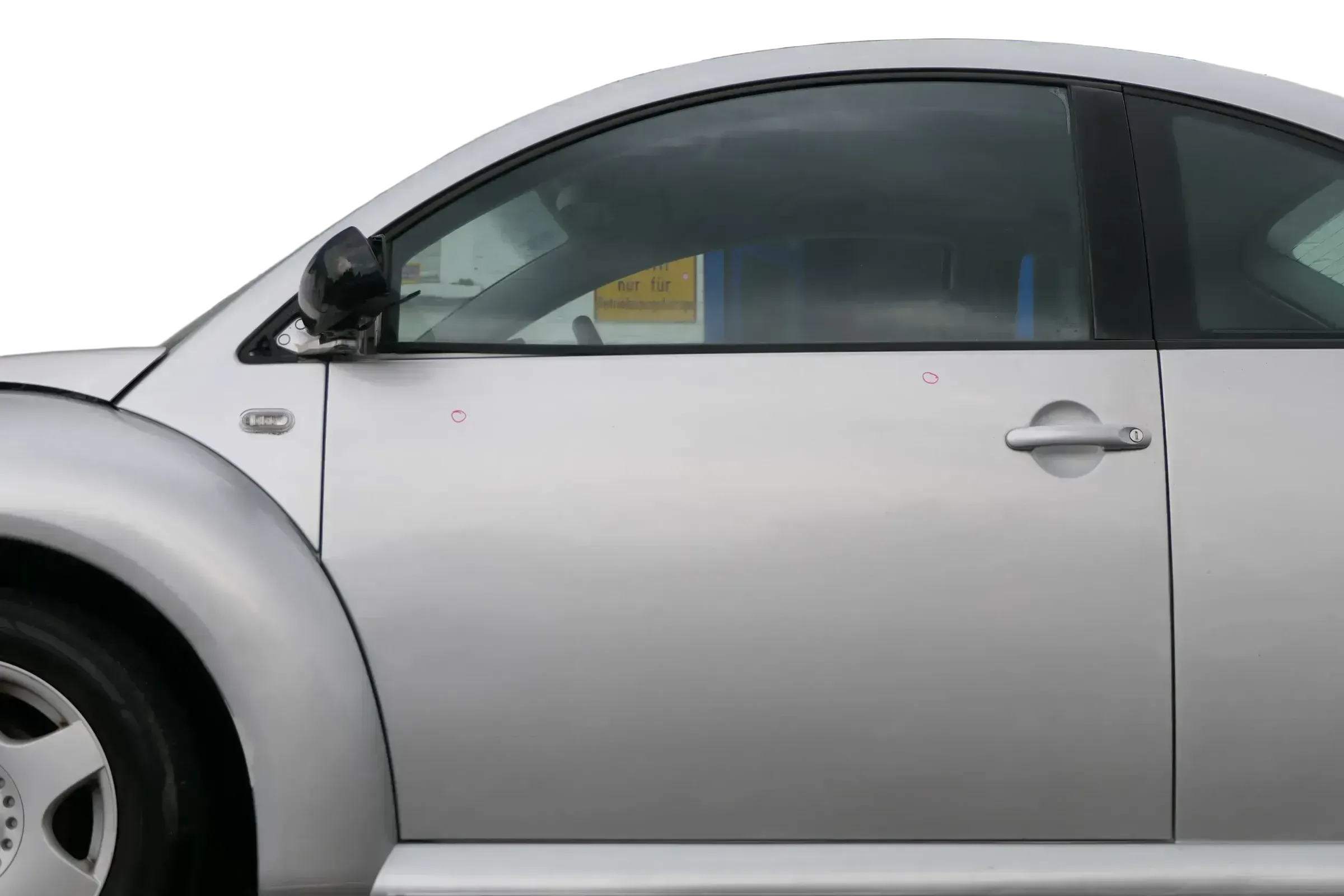 VW New Beetle 1C 9C Tür vorne links Fahrertür silber grau LG9R - OHNE Anbauteile - Bild 1