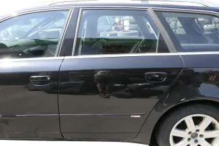 Audi A4 B7 8E Tür hinten links schwarz LY9B Kombi mit Scheibe + Rahmen - Bild 1